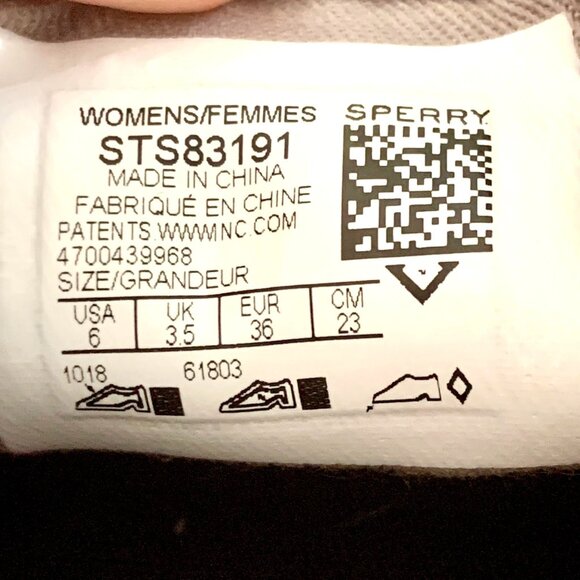 Sperry Top Sider Pier Boat Gray Nautical Canvas Shoes Size 6 Preppy Old Money - Picture 10 of 10